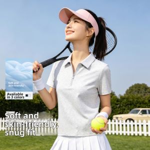 BALENO | Polo Collar Fitted T Shirt Women Summer