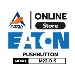 Pushbutton Flush Black Momentary EATON รุ่น M22-D-S BY AZGA Electric