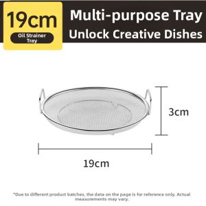 304 Stainless Steel Food-Grade Strainer Rack Steamer Basket Kitchen Plate