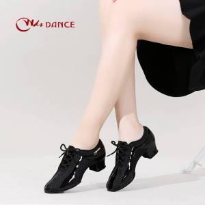 Professional Latin Dance Shoes Medium Heel Soft Bottom Comfortable for Teachers Adults Social Modern Dance Shoes 3.5cm Heel