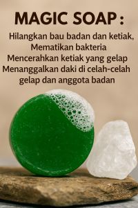 Magic soap hilangkan dakibau badan dan ketiak dan mencerah