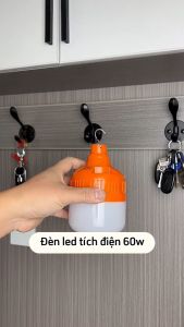 Bóng Đèn Tích Điện 100W Siêu Sáng Tiện Lợi Gọn Nhẹ Hàng Cao Cấp Nhập Khẩu Châu Âu