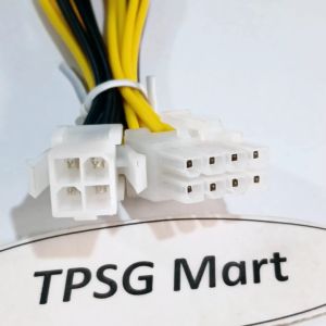 Cáp chuyển nguồn CPU 4 Pin ra 8 Pin (4 Pin CPU ra 8 Pin CPU) / Dài 20Cm