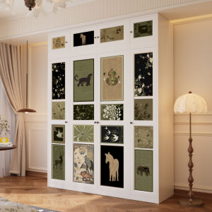 MEISD | Home Use Vintage Style Closet Metal Ironwork Aluminum Alloy Stainless Steel