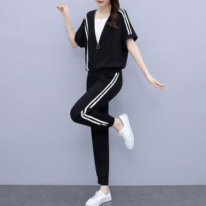 Fashionable Sporty Casual Two-Piece Set for Women Summer 2025 New Arrival Elegant Small Stature Ladies Ensemble