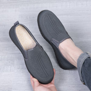 JIFANPAUL | Breathable Easy-on Walking Shoes for Middle-aged and Elderly Men Spring Autumn