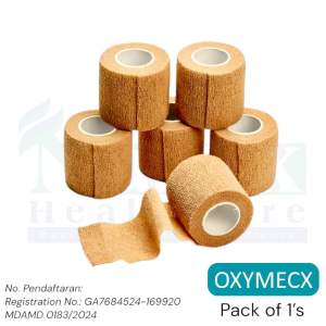 Self Adherent Bandage 2.5cm 5cm 7.5cm 10cm 15cm Elastic and Breathable Self-Stick Bandage 1roll/pack 40rolls/box