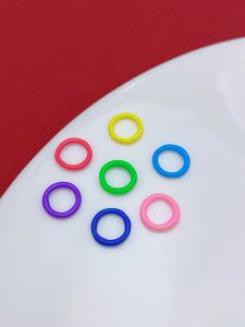 Colorful O-Ring Beads Handmade DIY Jewelry Accessories Sand Gold Drop Oil Necklace Bracelet Large Hole Stringing Beads