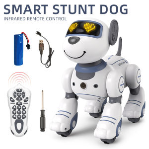 Smart Robotic Dog Toy: Voice Control Programmable Stunt Tricks Touch Sensing Music & Dance Gift for Boys Kids
