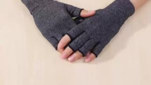 Fingerless Compression Arthritis Gloves Wrist Support Therapy Joint Pain Gloves Relieve Hand Discomfort For Cycling Typing
