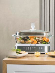 Multi-Function Home Use Electric Steamer Pre-set Timer Large Capacity