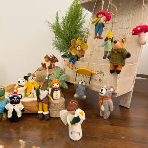 Cute Handmade Wool Felt Doll Keychain Bag Accessory Pendant Korean Style Toy Lanyard Fashionable Bag Hanging Ornament