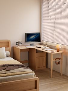 DONGMU | Rotatable Folding Wooden Dressing Table