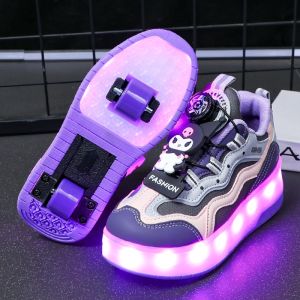 SHIYAN | Retractable Invisible LED Roller Skates