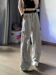 Vintage Style Bubble Fabric Workwear Pants Cool & Fast-Dry