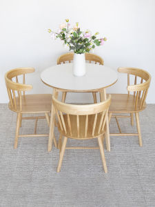 Solid Wood Dining Table For Home Small Apartment Minimalist Semicircle White Cream Style round Table Peninsula Table Oval Internet Celebrity Rectangular