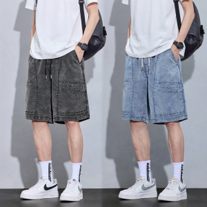 Mark Fairwhale | American Vintage Workwear Style Loose Straight Shorts Men Summer