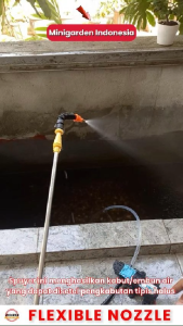 FLEXIBLE NOZZLE 1 LUBANG sprinkler kuningan sprayer elektrik putar elastis spruyer mist fogger kabut