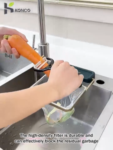 Kitchen Sink Filter Rack Foldable Sink Strainer Mesh Bag Stand Waste Garbage Net Shelf Disposable Garbage Mesh Bag Kitchen Gadge