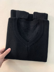 Áo Len Dệt Kim Cổ Chữ V Dày Mềm Mại Thời Trang Xuân 2025 Áo Len Cardigan Dài Tay Ôm Vừa Vặn Cho Nữ