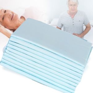 10pcs Adults Diaper Pads Disposable Underpad Adult Bed Urine Mat Elderly Diapers Breathable Incontinence Pads