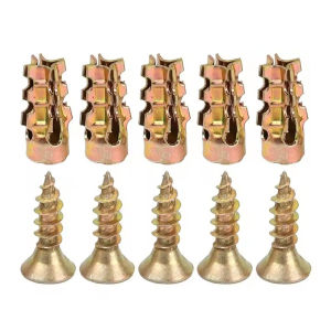 30/60/90 Short Expansion Screw Set 6×14mm Heavy Duty Hollow Wall Anchors With Self Tapping Screw For PlasterboardDoor Fastening