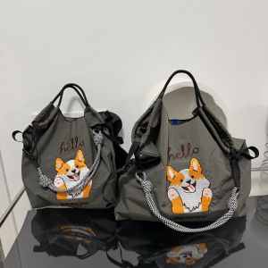 Eco-Friendly Womens Tote Bag 2023 New Commuter Crossbody Bag Large Capacity Single Shoulder Handbag Casual Embroidery Element