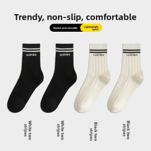 JIAZINI | Womens Thickened Long Tube Socks Shark Pants Matching Autumn Winter Trendy Outdoor Wear Cotton Sport Socks Mid-Calf Socks