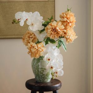 Đồ Trang Trí Hoa Phong Cách Trung Hoa Charlotte Hoa Giấy Mô Phỏng Đồ Trang Trí Để Bàn Phòng Khách Hoa Tươi Lâu Bền