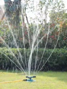 Garden Sprinkler Automatic Water 360 Degree 3 Arm Rotating For Yard Garden Irrigation Supplies Hose10-50M