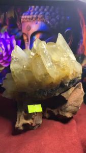 Ổ đá Thạch Anh tinh thể lemurian pha lê dùng để thanh tẩy tự nhiên thiên nhiên năng lượng vũ trụ cao mã 294