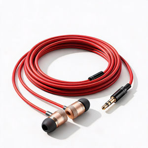 High Quality Metal Shell Wired In-ear Earphones 3.5mm Stereo HiFi Monitor 3M Long Audio Cable for iPhone 5/6 Xiaomi Phones