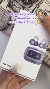 HTC NE54  Tai nghe Bluetooth không dây  OWS Tai nghe dịch  TWS Bluetooth V6.0  thuật thông minh Màn hình LED Chức năng hiển thị có thể dịch 134 ngoại ngữ