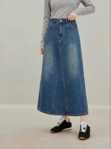 INMAN | Retro Rhinestone High Waisted A-Line Skirt Slim New Autumn