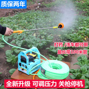 Electric Handheld Spray Gun High Pressure Pump Fruit Tree Sprayer Water Pumping Car Wash Machine Double Pump Agricultural Equipment