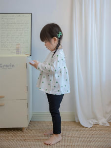 New Arrival Long Sleeve T-Shirt with Skirt for Girls Babies And Toddlers Age 6-12 Months 1-2 Years Cotton Polka Dot Fresh Style