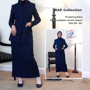 RAP - [Best Seller] Set Blazer Dongker Wanita - Seragam Kantor Wanita - Seragam Kerja