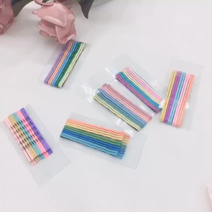 Jepit Rambut Bobby Pin Wanita Gelombang Jepitan Lidi Warna-Warni Aksesoris Rambut HG JPT15