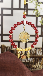 Feng Shui Good Luck Five Blessings Perfect Career Wealth Gourd Interior Car Hanging