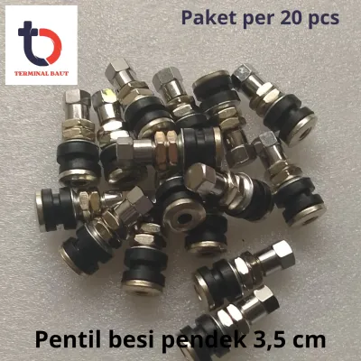 (20pcs) pentil tubeles besi pendek 35 cm mur atas
