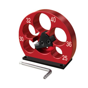 5-Holes 25-40mm Adjustable Dowel Maker Jig Dowel Cutter Electric Drill Milling Dowel Cutter Round Rod Auxiliary Tool Wooden Rod