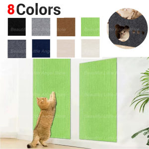 Cat Scratching Mat with Self-Adhesive Trimmable Cat Carpet Cat Scratching Carpet Corner Wall Cat DIY Scratch Furniture Protector