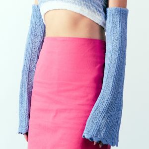 CUPPA - Magical Layer (4 สี) ปลอกแขนไหมพรม ขอบยางยืดรัดต้นแขน ลายทอซีทรู ทอละเอียด เนื้อนุ่ม สีสดใส ใส่แล้วสวยโดดเด่น