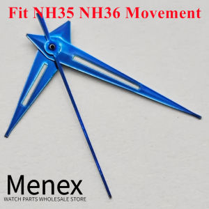 Menex Green Luminous Watch Hands Silver/Blue/Gold Fit NH34 NH35 ETA2824 2836 Miyota82 DG Mechanical Watch Mod Replacement Parts