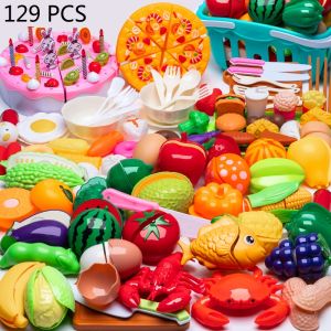 DIY Fruit Cutting Toys Vegetables Fruits And Vegetables Parent-Child Simulation Kitchen Food Childrens Birthday Gifts