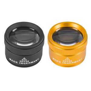 30X Magnifying Glass K9 Optical Lens Monocle Magnifier for Coin Stamps Loupe