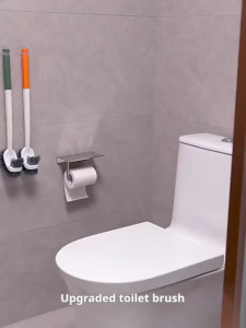 [Loveme258]Toilet Brush with Holder / Wall Mounted Silicone Toilet Brush / Cleaning Brush马桶刷