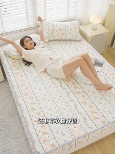 Abraca Dabra ผ้าปูที่นอนผ้าปูเตียงแบบพอดีลายการ์ตูนหนาลายการ์ตูนน่ารักขนาดควีนไซส์ป้องกันฟูกนอนแบบหนาขนาดพกพาสามารถใส่ในรถ