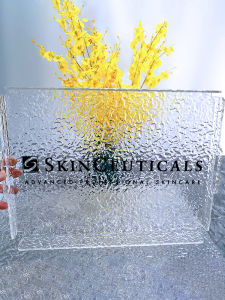 Khay Trà Nhẹ Nhàng Sang Trọng Acrylic Khay Nứt Băng Đồ Trưng Bày Trên Giường Thẩm Mỹ Viện Dày Cỡ Nhỏ Hoa Văn Sóng Nước Đặt Làm Móng Tay