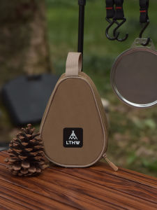 กระเป๋าใส่ชามหิมะ LTHW สำหรับผู้เดินทางแบบพกพาในแจ๊ส ชามหิมะสแตนเลสสำหรับพักผ่อนกลางแจ้งและปิกนิก กระเป๋าชามหิมะแบบแขวนได้